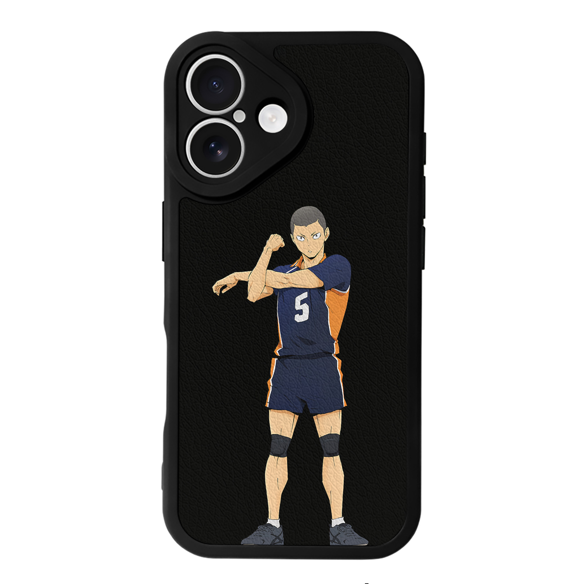 （画像用） ハイキュー!! Haikyu!! 【iPhone 16シリーズ対応】シリコンスマホケース（レザー調） 材質：シリコン